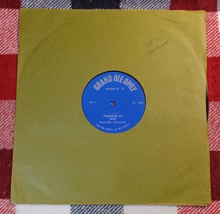 Grand Ole Opry Program No. 91 WSM Radio Ft. Bill Monroe Vinyl LP Record HEAR!! Foto 3 de 4