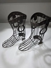 Cowboy Boot Wire Wine Or Corks Holder