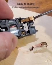 10 Pcs Pick Up Shoe Fit for TYCO 440 & TYCO/Mattel 440-X2 HO Slot Car, Copper