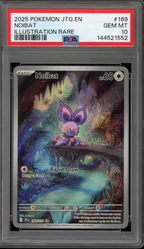Pokemon Noibat Journey Together Illustration Rare #169 PSA 10 Gem Mint
