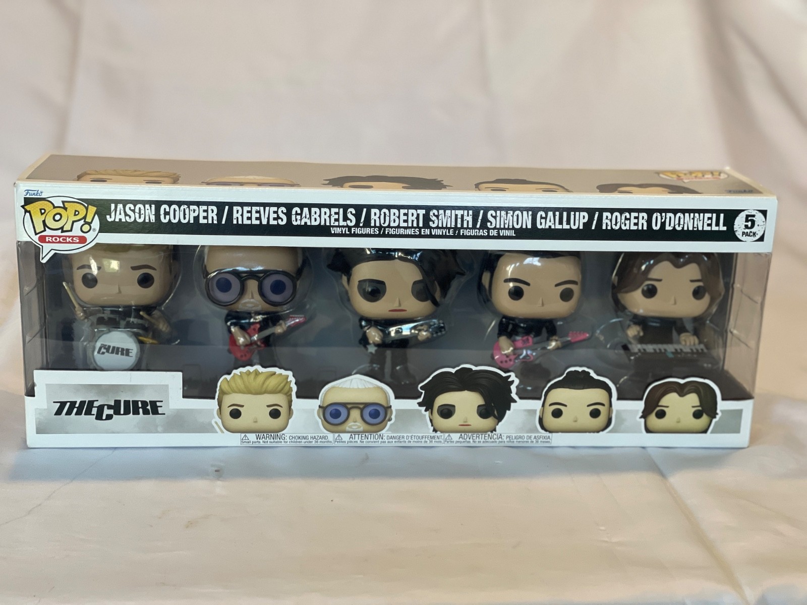 Funko Pop! Rocks:  Robert Smith & The Cure 5-Pack Complete Band Set Collectible