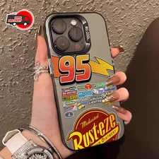 Lightning McQueen 95 Cars Plating Case for iPhone 13 14 16 15 12 11 Pro Max XS X