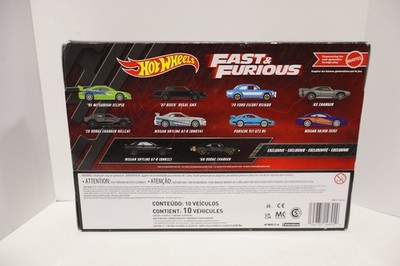 Hot Wheels HNT21 Fast & Furious Cars - Pack of 10 for sale online