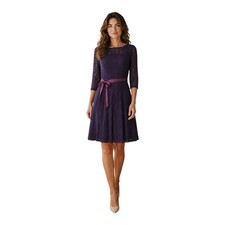 Betty Jackson Plum Lace Cotton Blend Scater M...