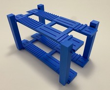 1:24 Scale Hotwheels Jada Matchbox Model 4 Post Lift Display 2 tier BLUE