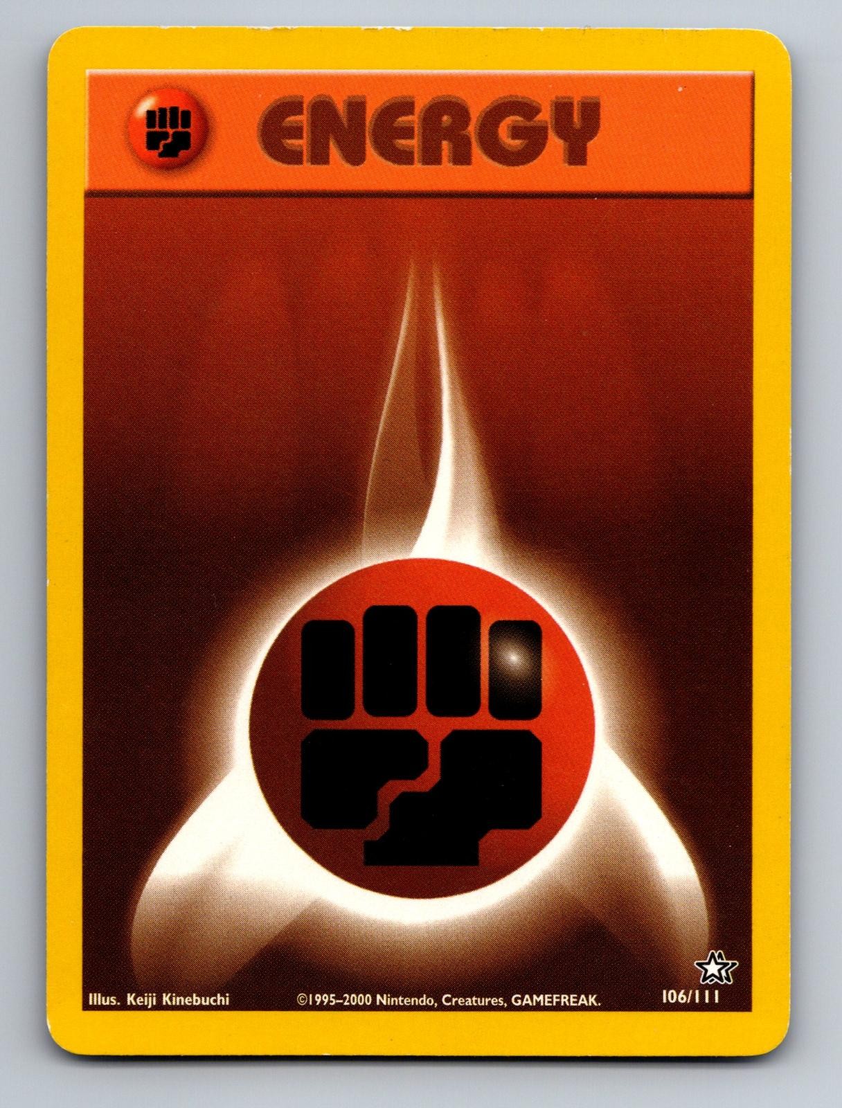 Fighting Energy 106/111 Neo Genesis Pokemon Unlimited