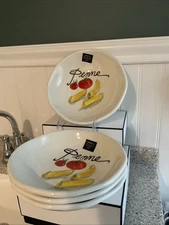 4 EFFETTI PENNE PASTA Bowl  4 Pc Set / 8.75" Ea / BNWT