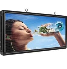P6 Outdoor LED Sign 40" x 18" Programmable LED Scrolling Message Board with H...