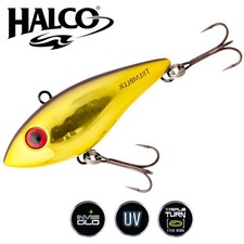 HALCO Allround Rattle’in Vibra Lure TREMBLER 70XS Chrome Gold Black Back