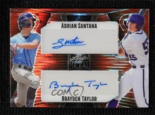 2023 Leaf Metal Dual Fire Pulsar 1/1 Adrian Santana Brayden Taylor Auto 0x5w