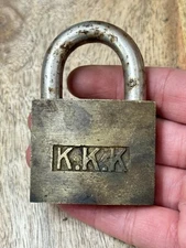 Vintage Antique Padlock Lock No Key