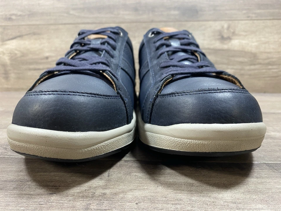 Tênis de caminhada Mephisto City Hiker conforto couro azul masculino tamanho 10 - Imagem 3 de 4