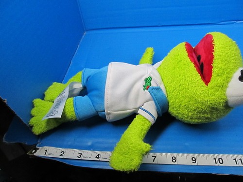 Disney Muppet Babies Plush Baby Kermit The Frog Stuffed Animal Green Sailor 12" - Picture 5 of 5