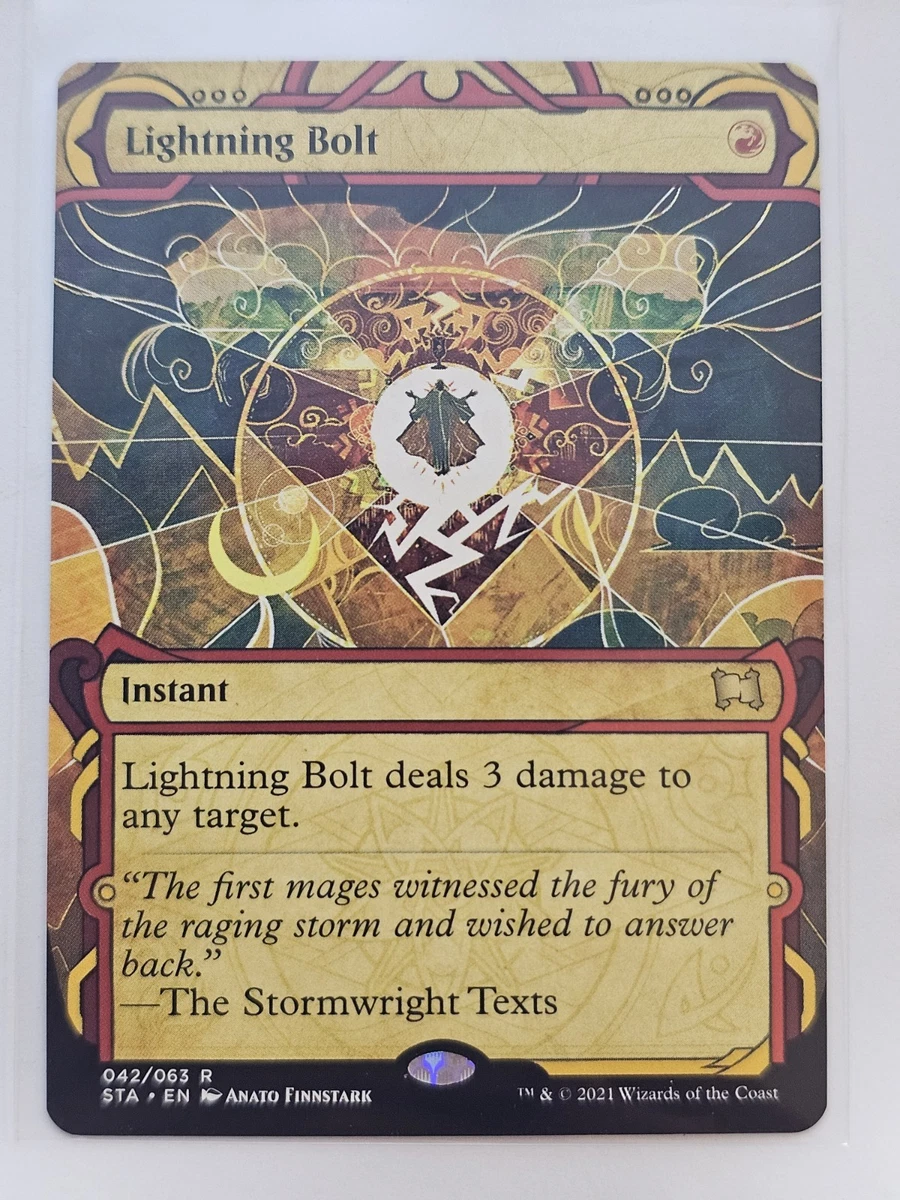 Lightning Bolt In Individual Magic: The Gathering Cards for sale