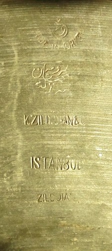 K.Zildjian Istanbul Vintage Old stamp (1930-45) 15 inch thin (816g) crash cymbal - Picture 3 of 9