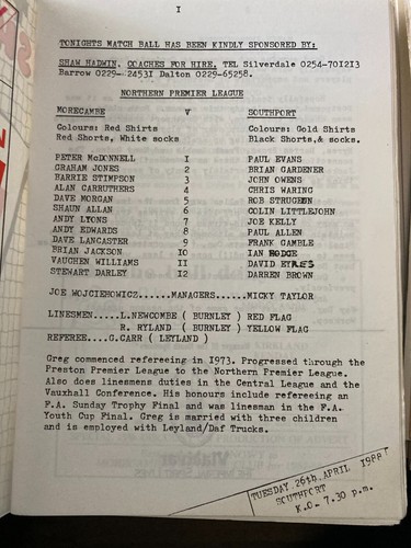 Southport HOME & AWAY programmes League & Non-League FREE POST 1960s 1970s 1980s - Picture 180 of 191