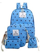Canvas Girls Backpack - Laptop Backpack - School Backpack - Travel Backpack -