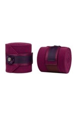 PS of Sweden Diamond Bow Fleece Polos - Berry - One Size