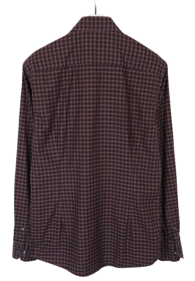 Camicia Formale Slim ETON Da Uomo (UK) 42 A Quadri Con Colletto A Punta - Immagine 2 di 4