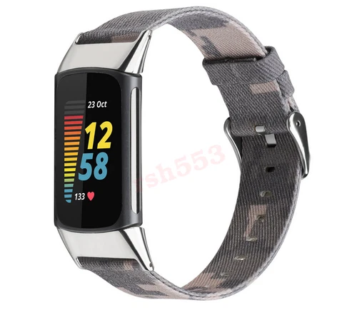 For Fitbit Charge 5 6 Nylon Fabric Woven Watch Strap Band Replacement AU