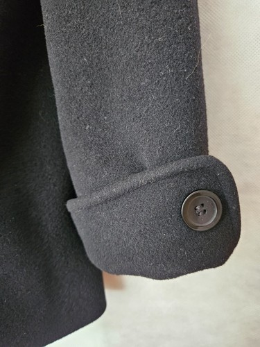 Mackintosh New England Women's Wool Coat Raccoon Fur Hooded Trim Size 6 - Picture 6 of 11
