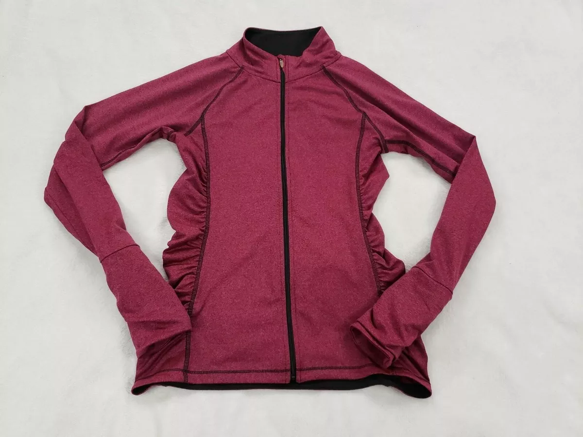 Maurices In Motion Women S Red black Full Zip jacket polyester blend  Pockets EUC | eBay