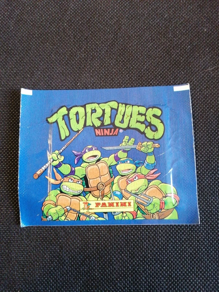 Pochette Stikers autocollans Panini Tortues Ninja Mirage Studio Cromos 1995.