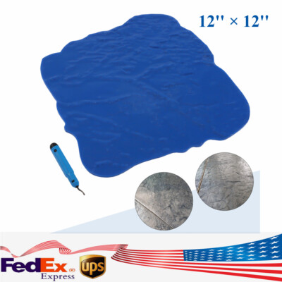 Concrete Floor Stamp Mold Concrete Seamless Stamp Mat Cement Texture Stone Slate
