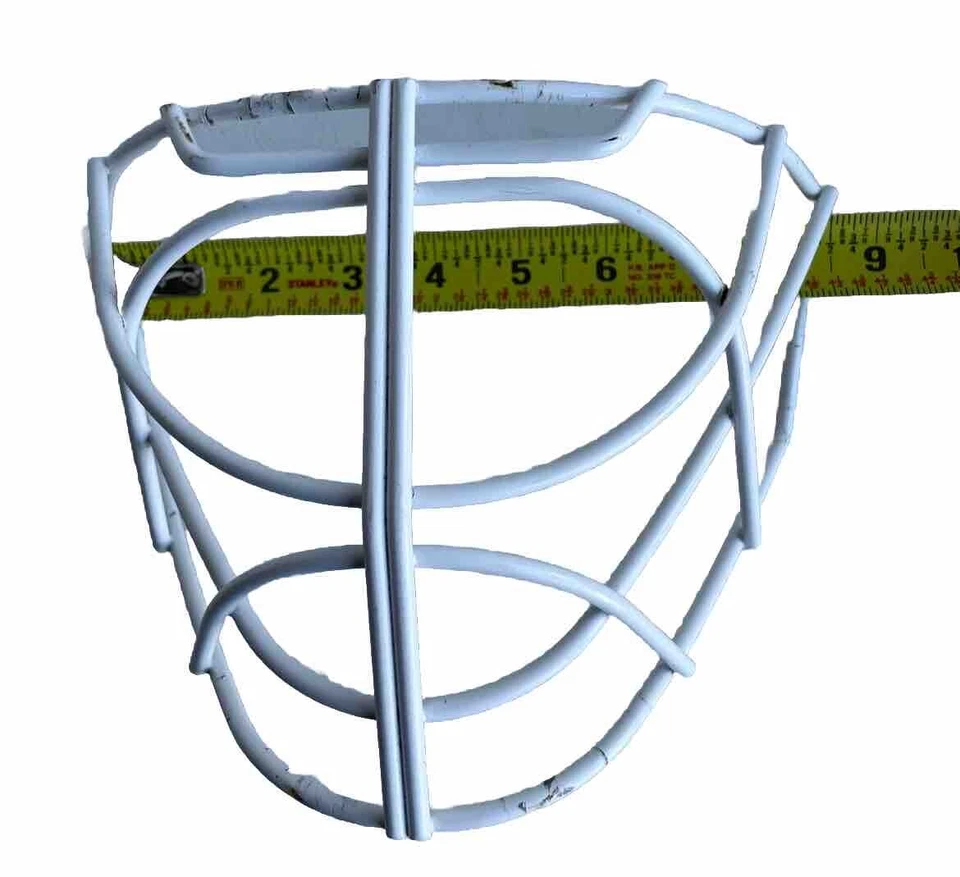 Cat Eye Double Bar SR [8” L X 4” Depth] Med/Large Ice Hockey Goalie Cage - Image 3 of 4