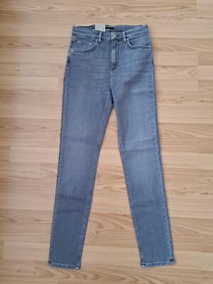 Nudie Jeans Hightop Tilde (skinny fit, high waist) Grey Dust 27/30