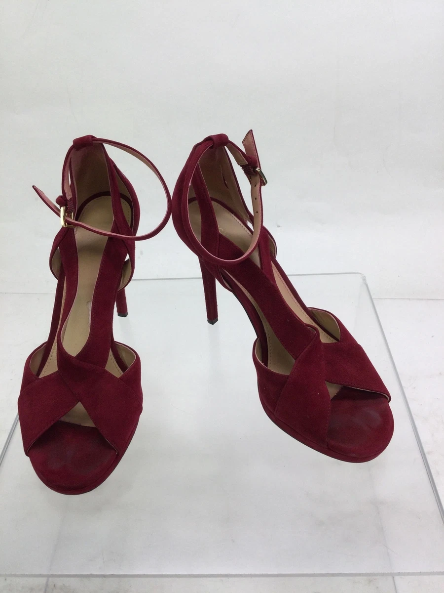 Burgundy suede deals sandals