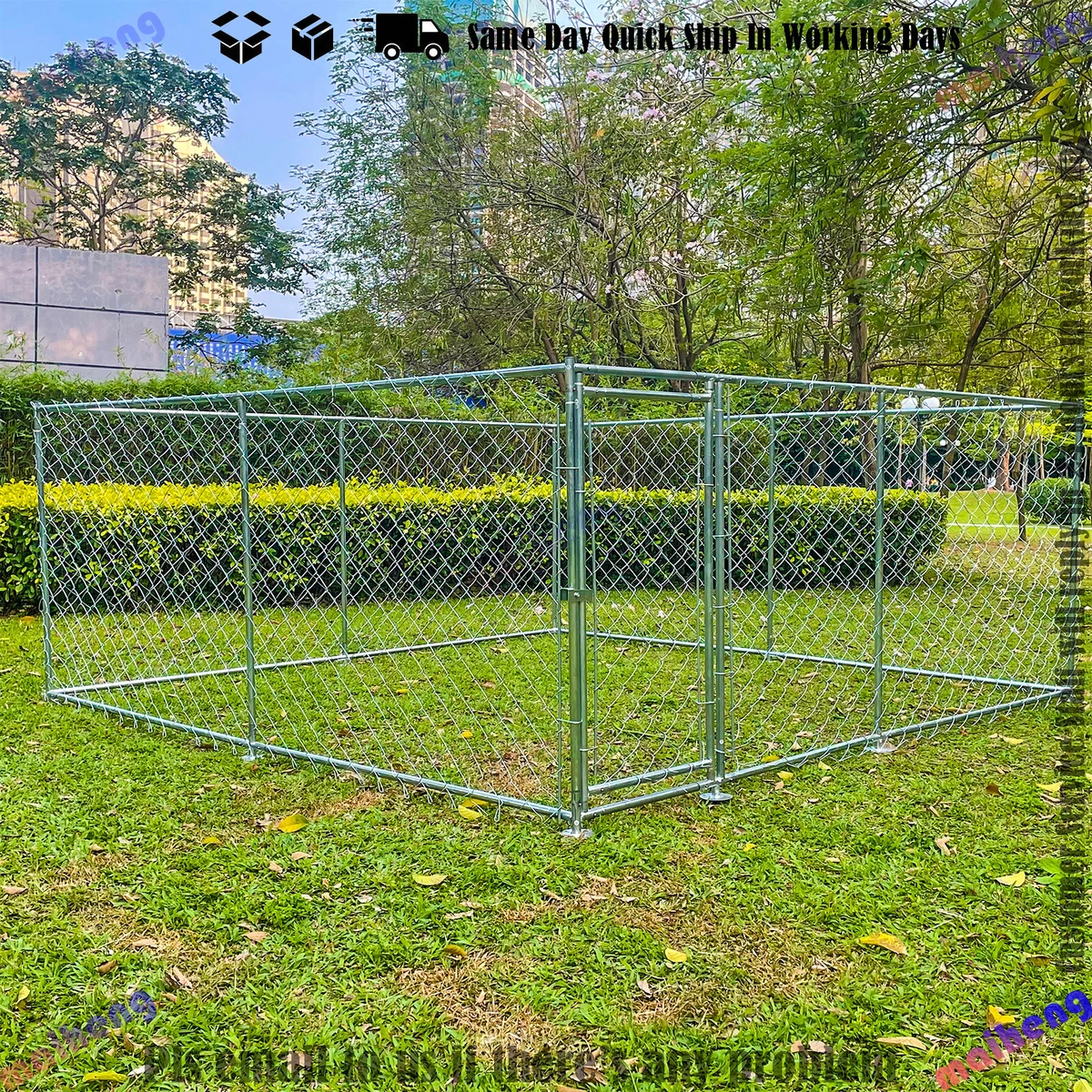 Chain link pet enclosure cheap