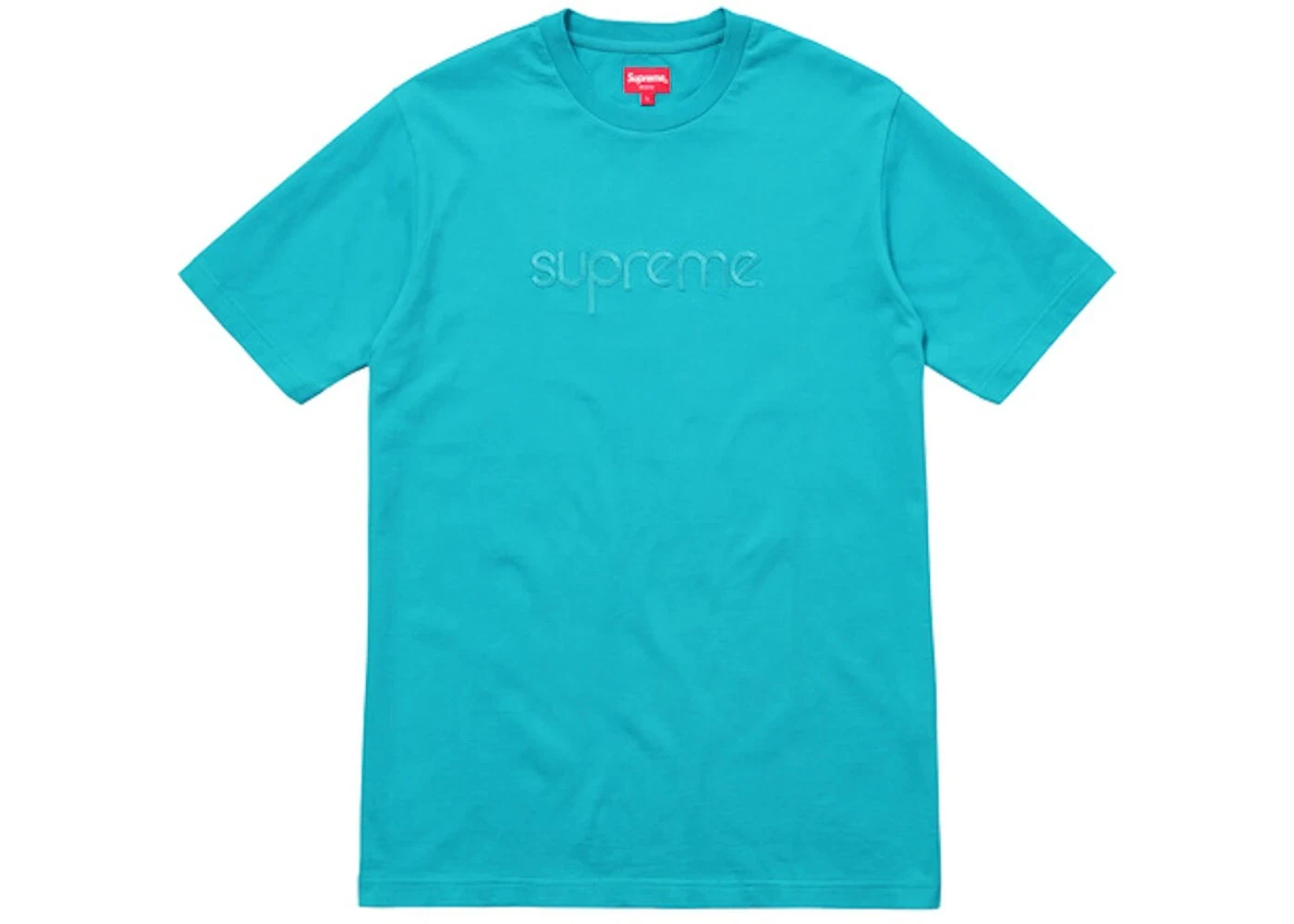 Tee shirt brodé Supreme Tonal, sarcelle, taille X Large (XL), RARE