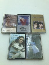 Female Country Artists Five 5 CASSETTE LOT Dolly Loretta Lynn The Judds Kathy