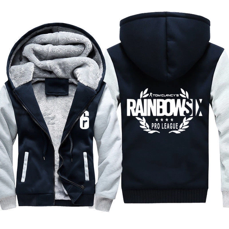 Thicken Coat RAINBOW SIX SIEGE Costume Sweater Zipper Hoodie