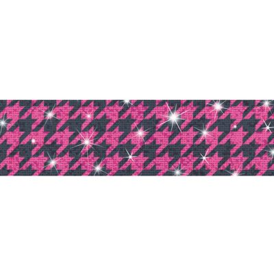Houndstooth Pink Bolder Borders    Sparkle Plus Trend Enterprises Inc. T-85427