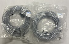 FESTO,KME-1-24DC-5-LED / 30945,ANGLED PLUG SOCKET LOT OF 2 NEW