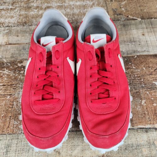 Nike Waffle Racer Men's Size 9 Red Canva Top Low Sneakers Casual 2016 898041-600 - Picture 9 of 10