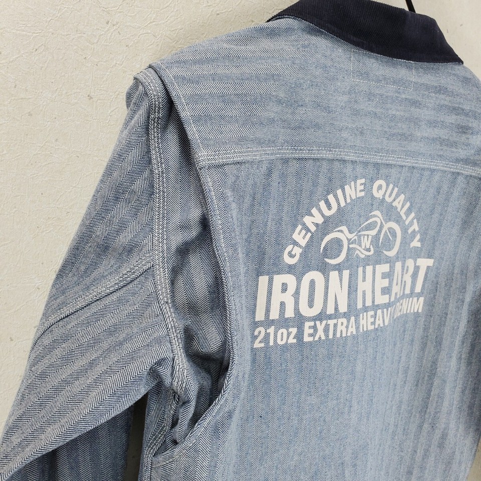 Iron Heart IHJ119 Heavy Herringbone Work Jacket Men's (XL) eBay