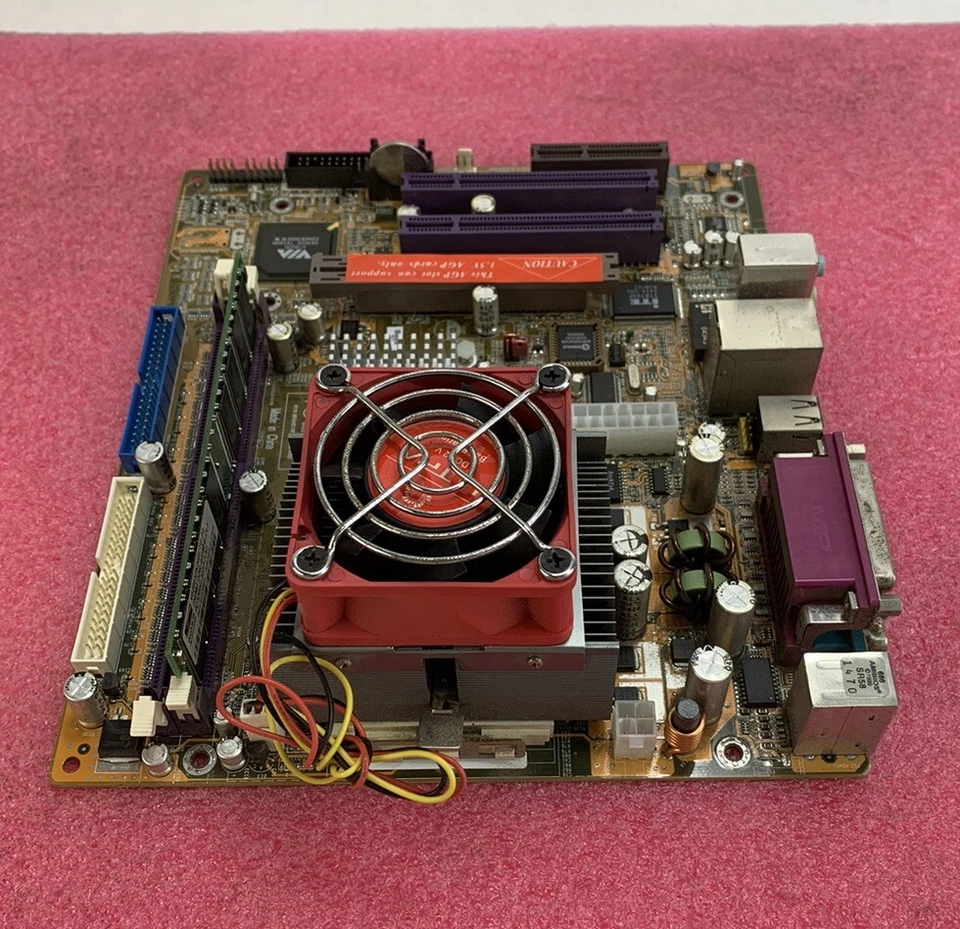 SOYO SY-K7VM333 Motherboard mATX AMD Sempron 2500T 1.75GHz 256MB RAM w/ Shield - Image 4 of 4