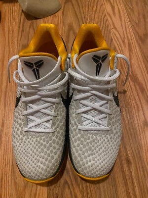 Nike Kobe Protro 6, CW2190-100, White Del Sol, Men's US 8.5; Worn