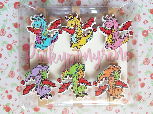 Handcrafted Cute Wooden Card Holder Pegs Little Girls Kids Gift Party Bag Filler - Picture 33 of 41