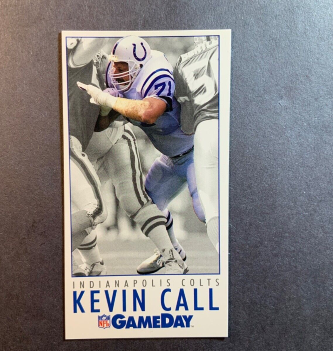 1992 GameDay Kevin Call Indianapolis Colts #93 NFL Football