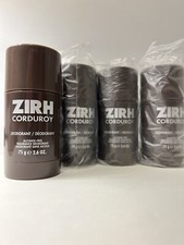 ZIRH CORDUROY DEODORANT ALCOHOL FREE FRAGRANCE STICK 2.6oz NIB NEW Lot Four 4 