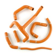 Fit KTM LC4 620 625 640 660 Silicone Radiator Coolant Hose Pipe Tube ZAP Orange