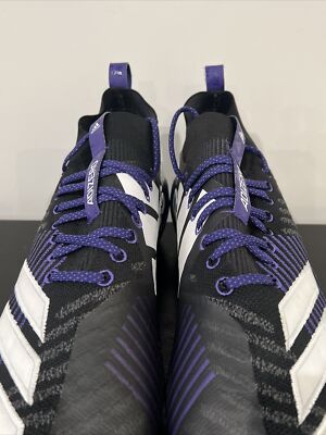 Size 12.5 Adidas Adizero 8.0 Primeknit Purple/Black Football  display picture 1