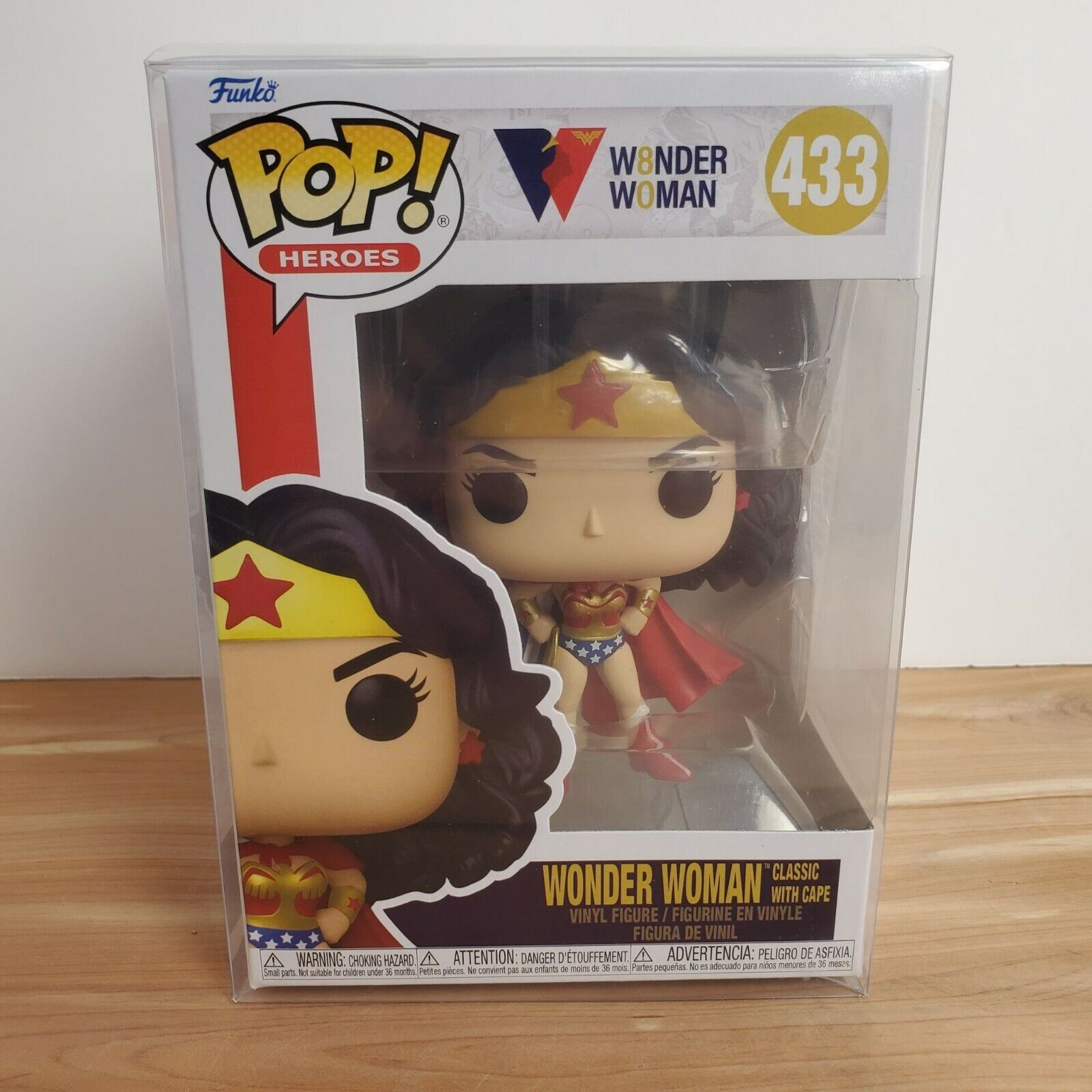 WONDER WOMAN 80TH - FIGURINE POP - WONDER WOMAN CLASSIC AVEC CAPE