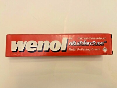 #ad RED WENOL METAL POLISH CLEANER ALL FOR BRASS COPPER STAINLESS STEEL1 tube x 100G $14.25