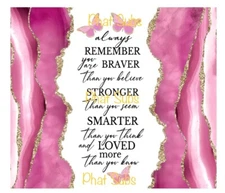 20oz Sublimation Tumbler Wrap Always Remember Ready To Press Heat Transfer