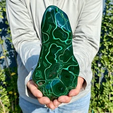 1.95LB TOP Natural Malachite  crystal quartz Mineral specimen Reiki gem